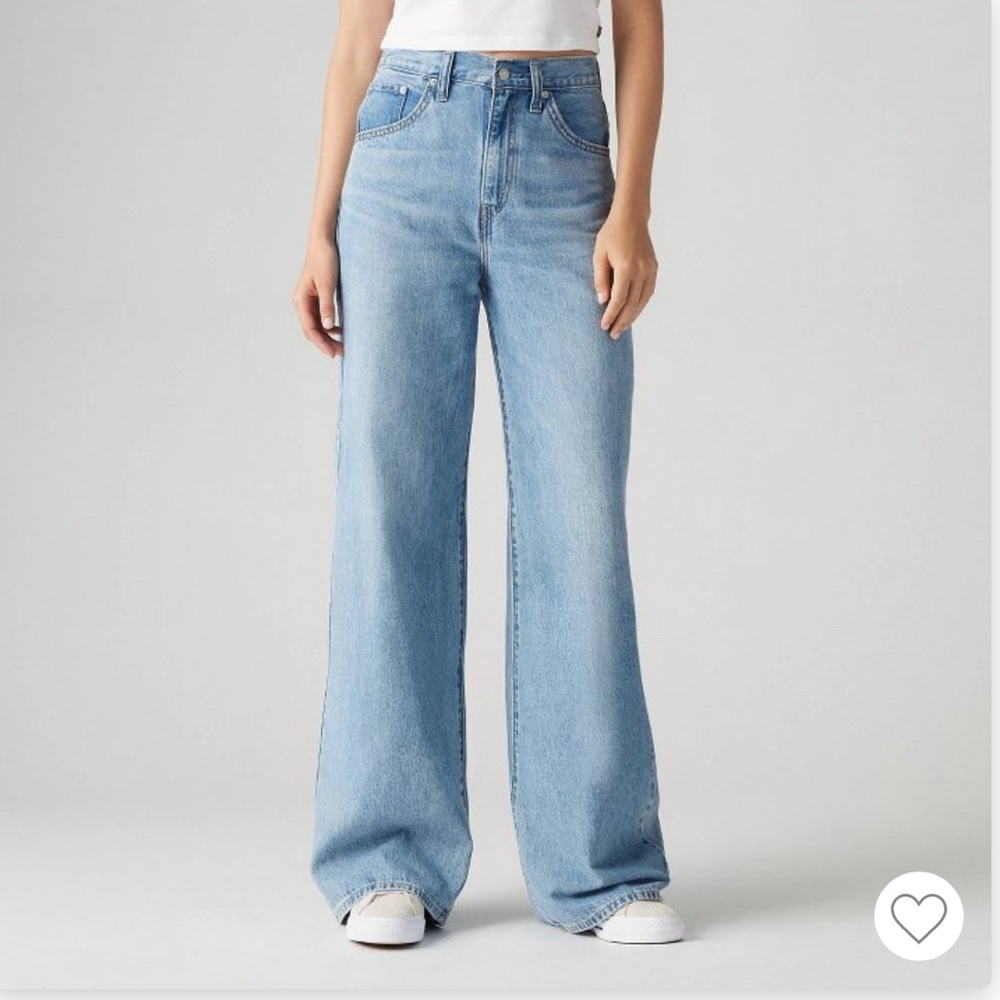 Levi’s high rise cinch baggy jeans